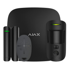 Комплект бездротової сигналізації Ajax StarterKit Cam Plus black з фотоверифікацією тривог і підтримкою LTE