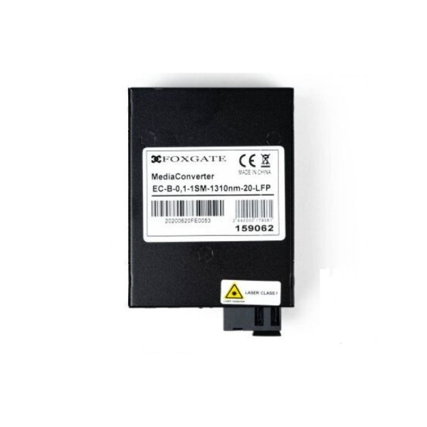 Медіаконвертер FoxGate EC-B-0,1-1SM-1550nm-20-LFP