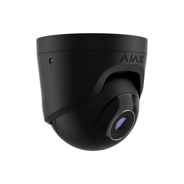 IP-відеокамера Ajax TurretCam (5 Мп/4 мм) black, дротова з роздільною здатністю 5 Мп і кутом огляду до 85°