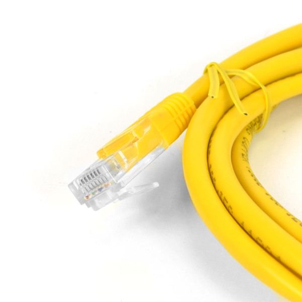 Патч-корд Hypernet PC-UTP-2M-YL 2м литий жовтий UTP RJ45 кат. 5Е
