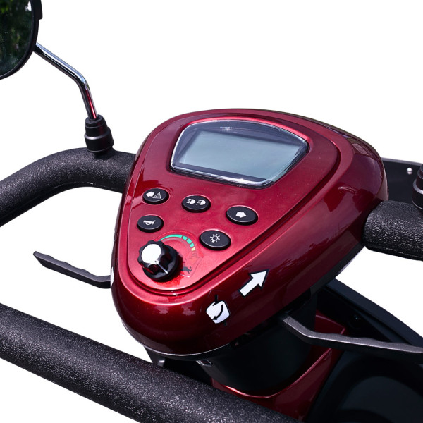 Електроскутер SPRITE-2 (SCE-340-2) red 500Вт 48В 20А·год для людей похилого віку та людей з особливими потребами
