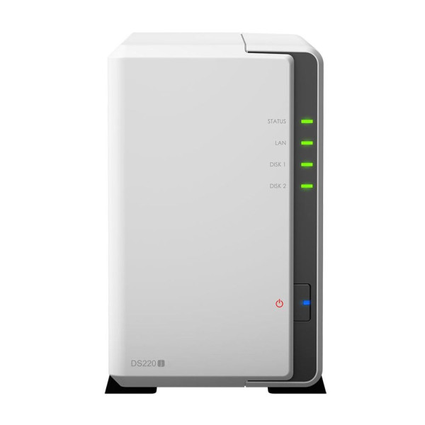 Система зберігання даних SYNOLOGY DS220J з 2 відсіками для дисків, 512MB RAM, настільне виконання