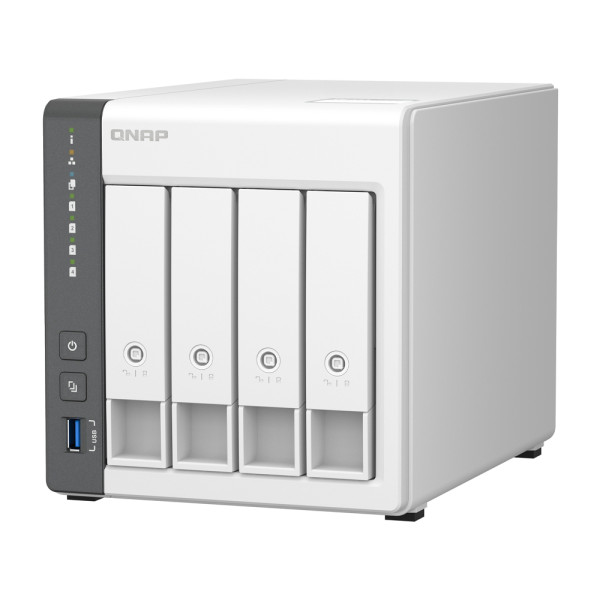 Система зберігання даних QNAP TS-433-4G з 4 відсіками для дисків, 4 ГБ DDR4, настільне виконання