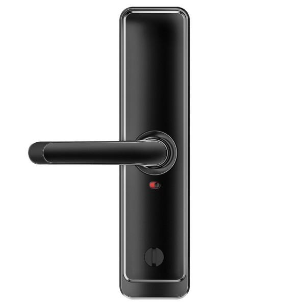 Розумний дверний біометричний замок SEVEN LOCK SL-7767BF black (врізна частина 6068 Auto)