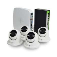 IP комплект відеоспостереження з 4 камерами ZKTeco CCTV bundle kit №2