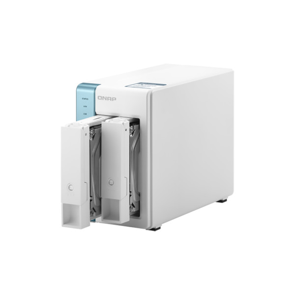 Система зберігання даних QNAP TS-231P3-4G з 2 відсіками для дисків, 4GB RAM, настільне виконання