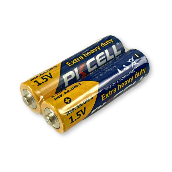 Комплект з 20 батарейок PKCELL Extra Heavy Duty AA R6P 1.5V по 2шт./плівка