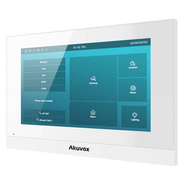Комплект відеодомофону Akuvox E12W + Akuvox C313S