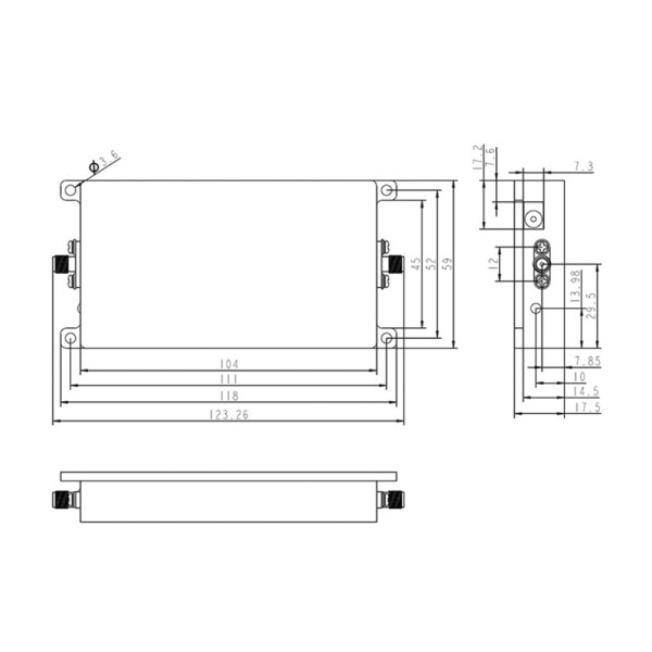 Підсилювач сигналу 900 МГц HS09104043D2 (20Вт) Wi-Fi Signal Booster