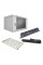 Комплект: Шафа серверна SteelNet 7U 600 x 400 сірий + Блок розеток 1U 19