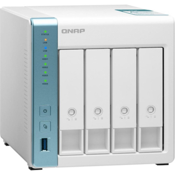 Система зберігання даних QNAP TS-431K з 4 відсіками для дисків, 1GB RAM, настільне виконання