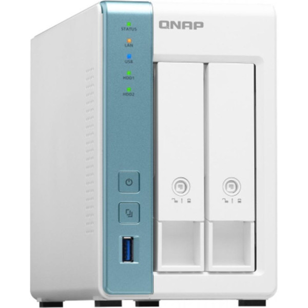 Система зберігання даних QNAP TS-231K з 2 відсіками для дисків, 1GB RAM, настільне виконання