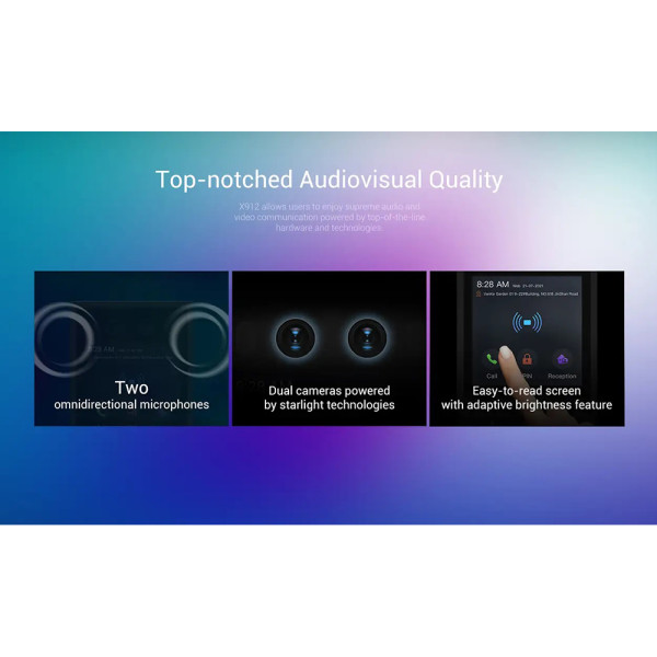 Багатоабонентна панель виклику Akuvox X912S з розпізнаванням обличчя, NFC та Bluetooth