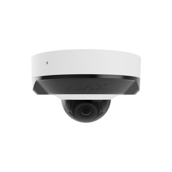 IP-відеокамера Ajax DomeCam Mini (5 Мп/4 мм) white, дротова з роздільною здатністю 5 Мп і кутом огляду до 85°