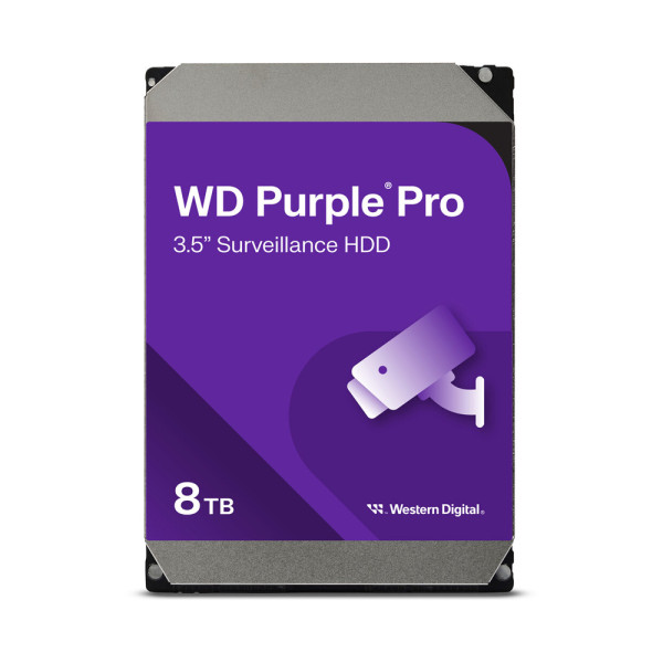 Жорсткий диск 8TB Western Digital WD Purple Pro WD8001PURP для відеоспостереження з AI