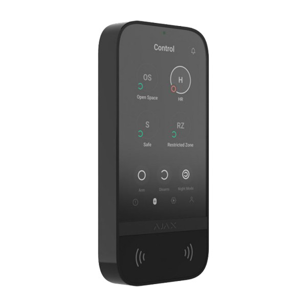 Клавіатура Ajax KeyPad TouchScreen black бездротова з сенсорним екраном