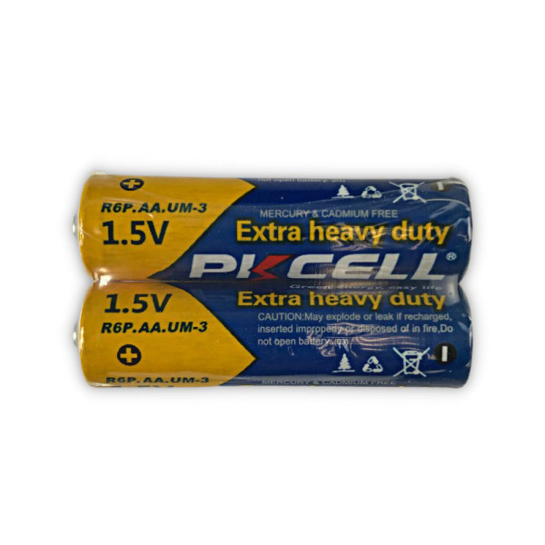 Батарейка PKCELL Extra Heavy Duty AA R6P 1.5V, 2шт./плівка