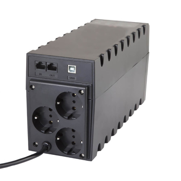 Джерело безперебійного живлення  Powercom RPT-600A Schuko 600ВА / 360Вт лінійно-інтерактивне