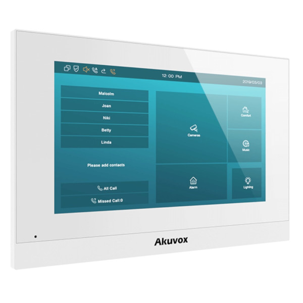 Комплект відеодомофону Akuvox E12W + Akuvox C313S