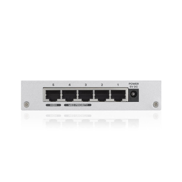 Комутатор на 5 портів ZyXEL GS-105B v3 (GS-105BV3-EU0101F) в металевому копусі