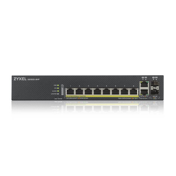 Смарт-керований комутатор на 8 портів з PoE Zyxel GS1920-8HPV2 (GS1920-8HPV2-EU0101F)