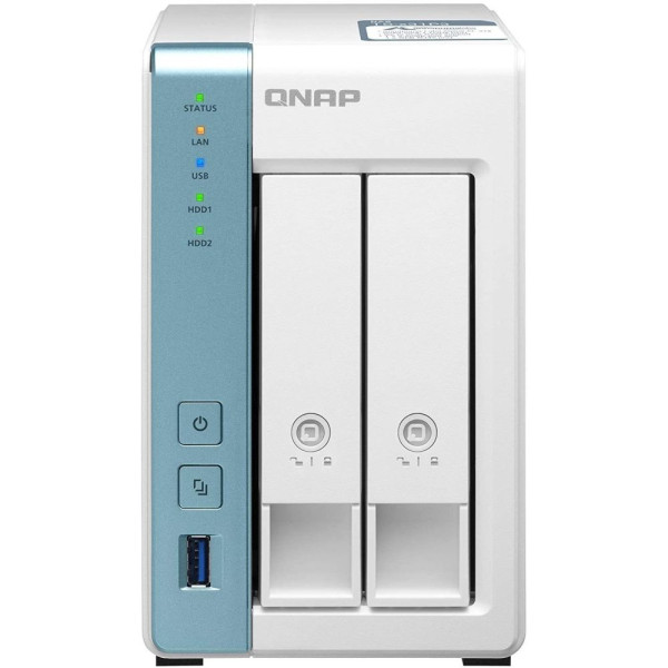 Система зберігання даних QNAP TS-231P3-4G з 2 відсіками для дисків, 4GB RAM, настільне виконання