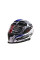 Мотошолом інтеграл Beon B-503 SINGLE VISOR ANGLE TEAR SHINY WHITE/BLUE (глянець білий/синій), розмір L