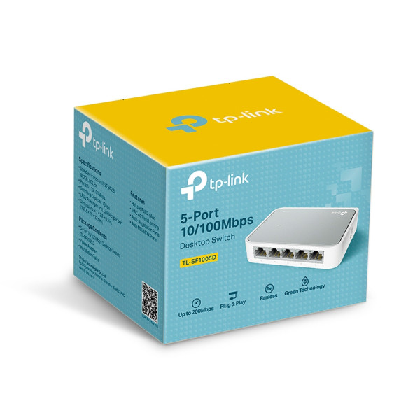 Комутатор TP-Link TL-SF1005D 5-портовий некерований