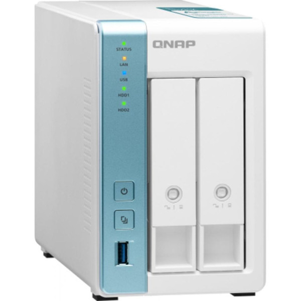 Система зберігання даних QNAP TS-231K з 2 відсіками для дисків, 1GB RAM, настільне виконання
