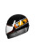 Мотошолом інтеграл Beon B-510 FIBER graffiti SHINY BLACK/ORANGE (глянець чорний/помаранчевий), розмір XL
