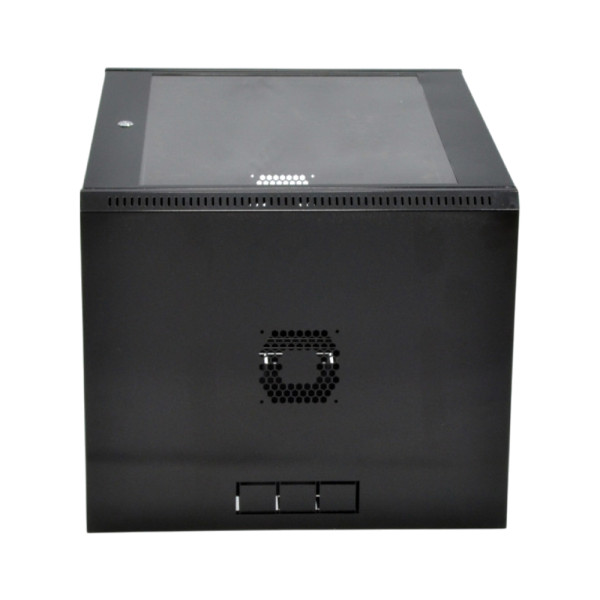 Шафа серверна SteelNet 15U 600 x 500 для мережевого обладнання (скло, чорний)