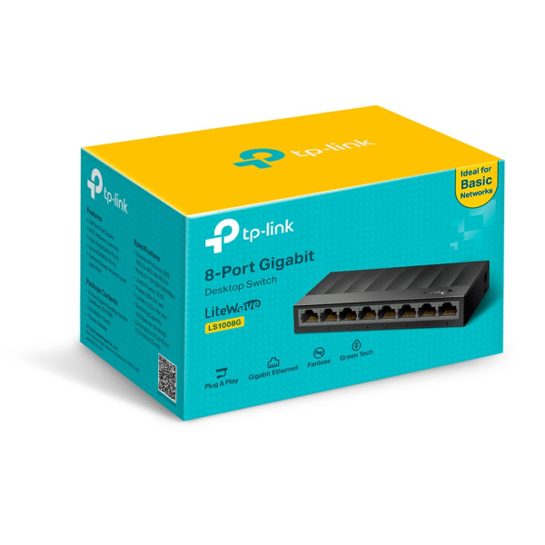 Комутатор TP-Link LiteWave TL-LS1008G 8-портовий некерований