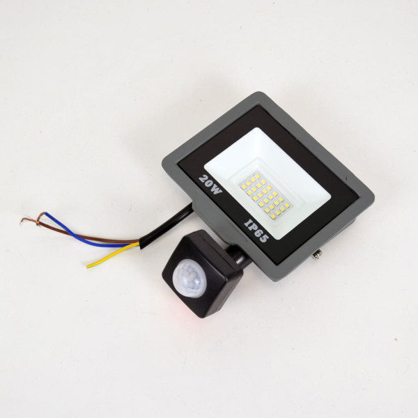 Прожектор світлодіодний ONE LED ultra (ZY-TH18-20-S ) 20 Вт з датчиком руху (розпродаж 766)