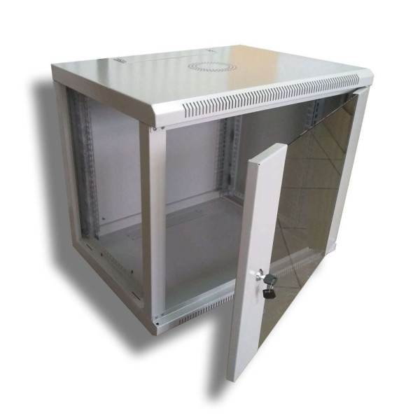 Шафа серверна Hypernet 9U 600 x 600 WMNC66-9U-FLAT для мережевого обладнання