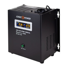 Джерело безперебійного живлення Logicpower LPA-W-PSW-500VA+ (350 Вт) 2 A / 5 A / 10 A з правильною синусоїдою