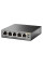 PoE-комутатор TP-Link TL-SG1005P 5-портовий з 4 PoE+ портами некерований