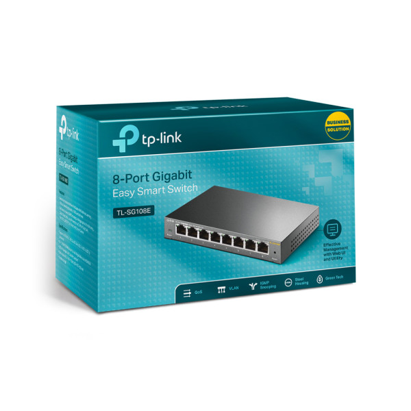 Комутатор TP-Link EasySmart TL-SG108E 8-портовий керований
