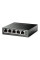 PoE-комутатор TP-Link EasySmart TL-SG105PE гігабітний 5-портовий з 4 PoE+ портами керований