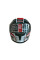 Мотошолом інтеграл Beon B-503 SINGLE VISOR ANGLE TEAR SHINY WHITE/RED (глянець білий/червоний), розмір XL