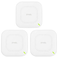Точка доступу ZYXEL NWA110AX 3-pack AX1800, 1xGE, WiFi 6, Nebula, PoE, MU-MIMO, 3 точки без інжекторів (NWA110AX-EU0103F)
