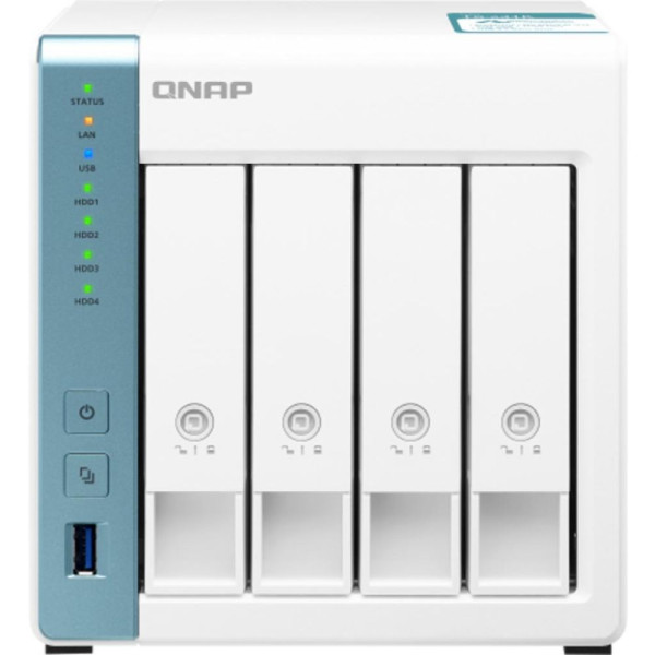 Система зберігання даних QNAP TS-431K з 4 відсіками для дисків, 1GB RAM, настільне виконання