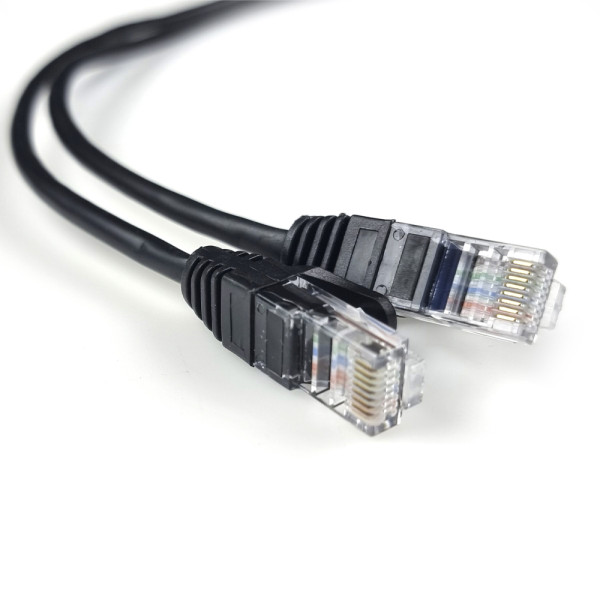 Патч-корд Hypernet PC-UTP-05M 0.5м литий чорний UTP RJ45 кат. 5Е