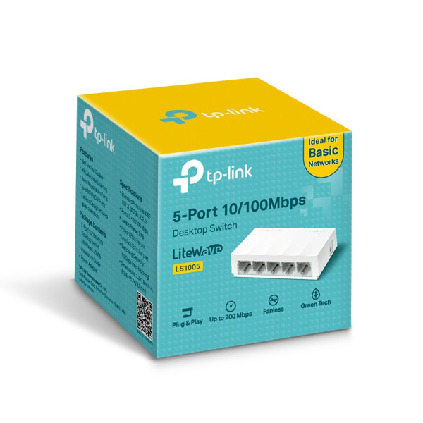 Комутатор TP-Link LiteWave LS1005 5-портовий некерований