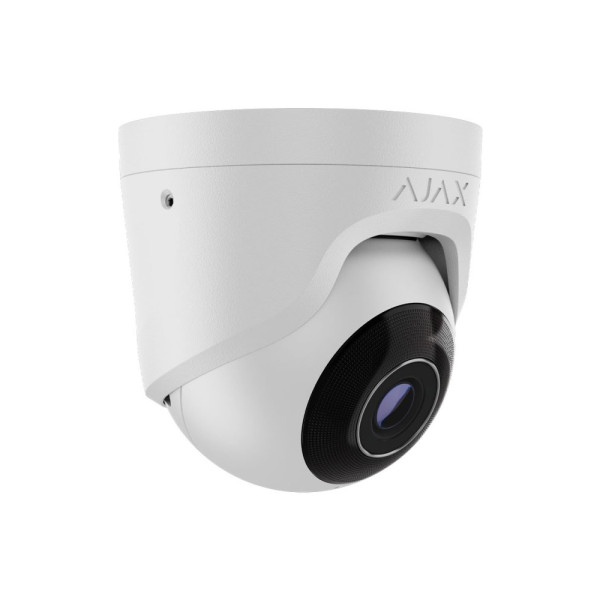 IP-відеокамера Ajax TurretCam (5 Мп/2.8 мм) white, дротова з роздільною здатністю 5 Мп і кутом огляду до 110°