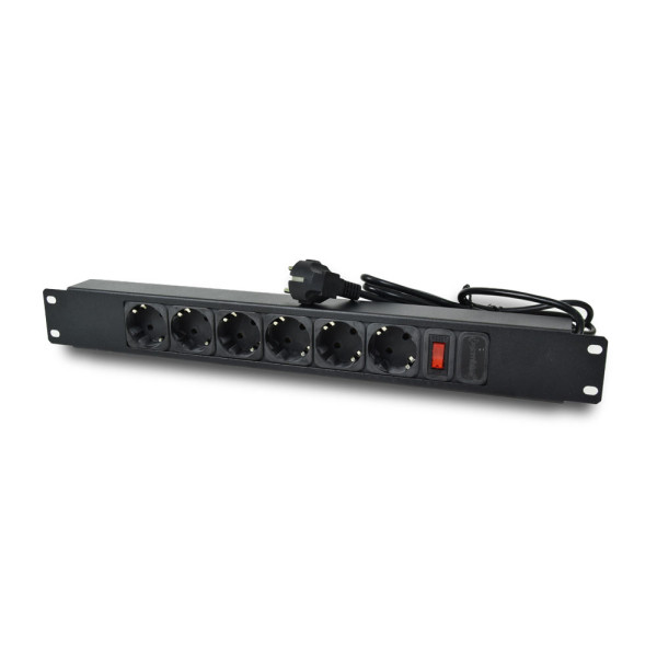 Комплект: Шафа серверна SteelNet 7U 600 x 400 сірий + Блок розеток 1U 19