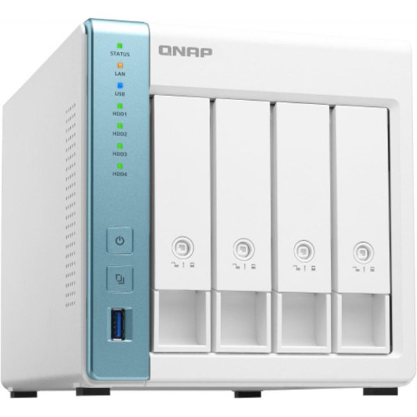 Система зберігання даних QNAP TS-431K з 4 відсіками для дисків, 1GB RAM, настільне виконання