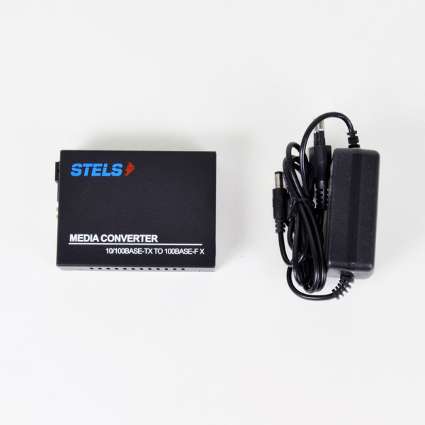 Медiаконвертер 100M 20км WDM SC LFP, STELS-F110SB-20A-LFP-1310