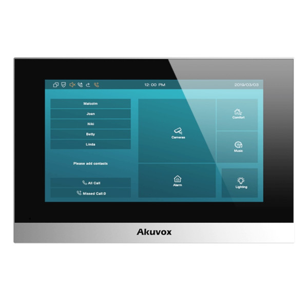 Комплект відеодомофону Akuvox E12W + Akuvox C313S