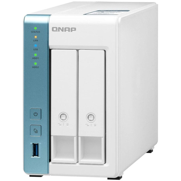 Система зберігання даних QNAP TS-231P3-4G з 2 відсіками для дисків, 4GB RAM, настільне виконання