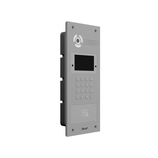 Багатоабонентська IP панель виклику Bas-IP AA-07BD silver зі зчитувачем UKEY для IP-домофонів